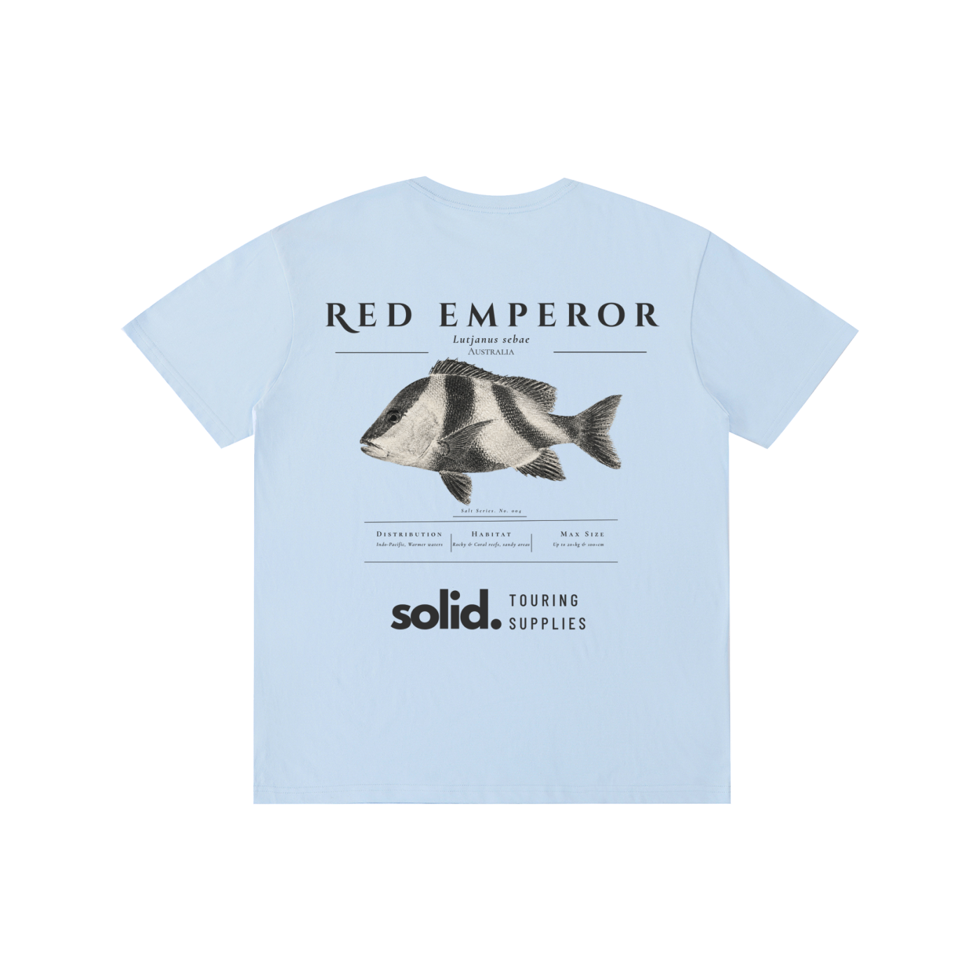 Salt Series 004 - Red Emperor - Charcoal Text