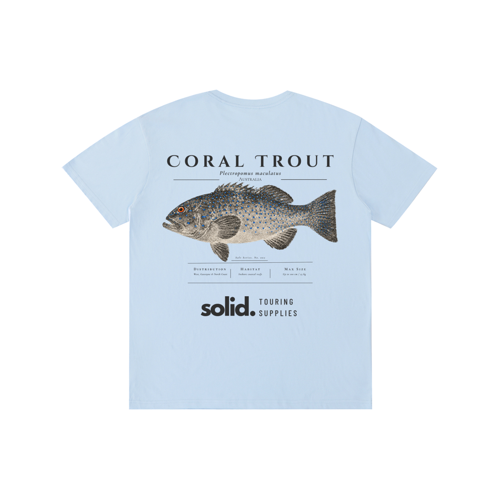 Salt Series 002 - Coral Trout - Charcoal Text
