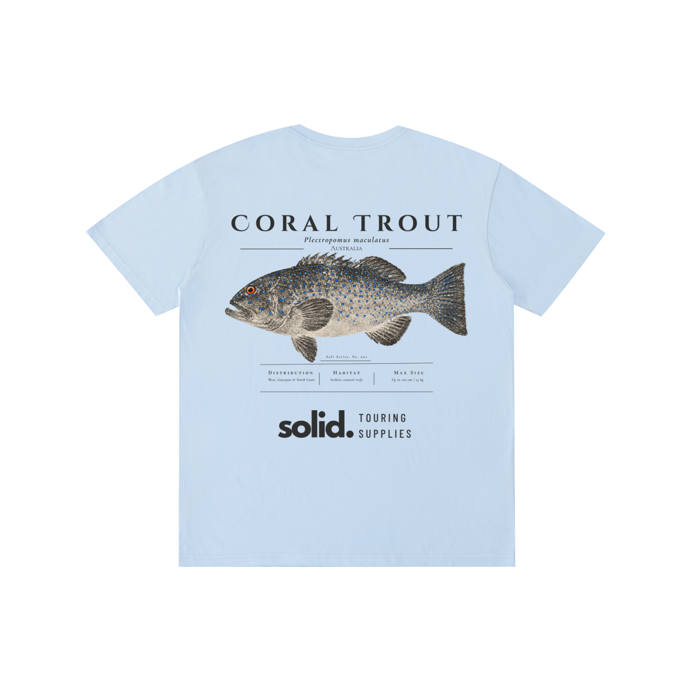 Salt Series 002 - Coral Trout - Charcoal Text