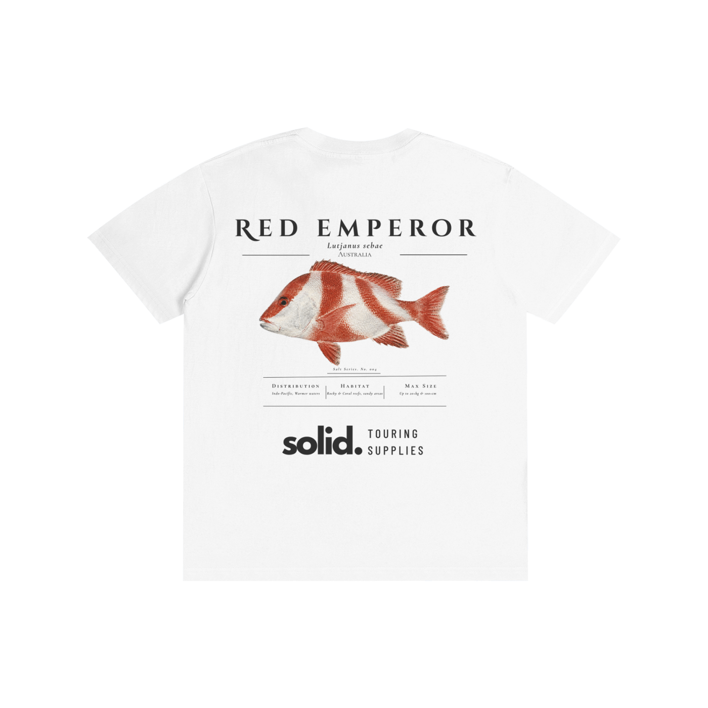 Salt Series 004 - Red Emperor - Charcoal Text