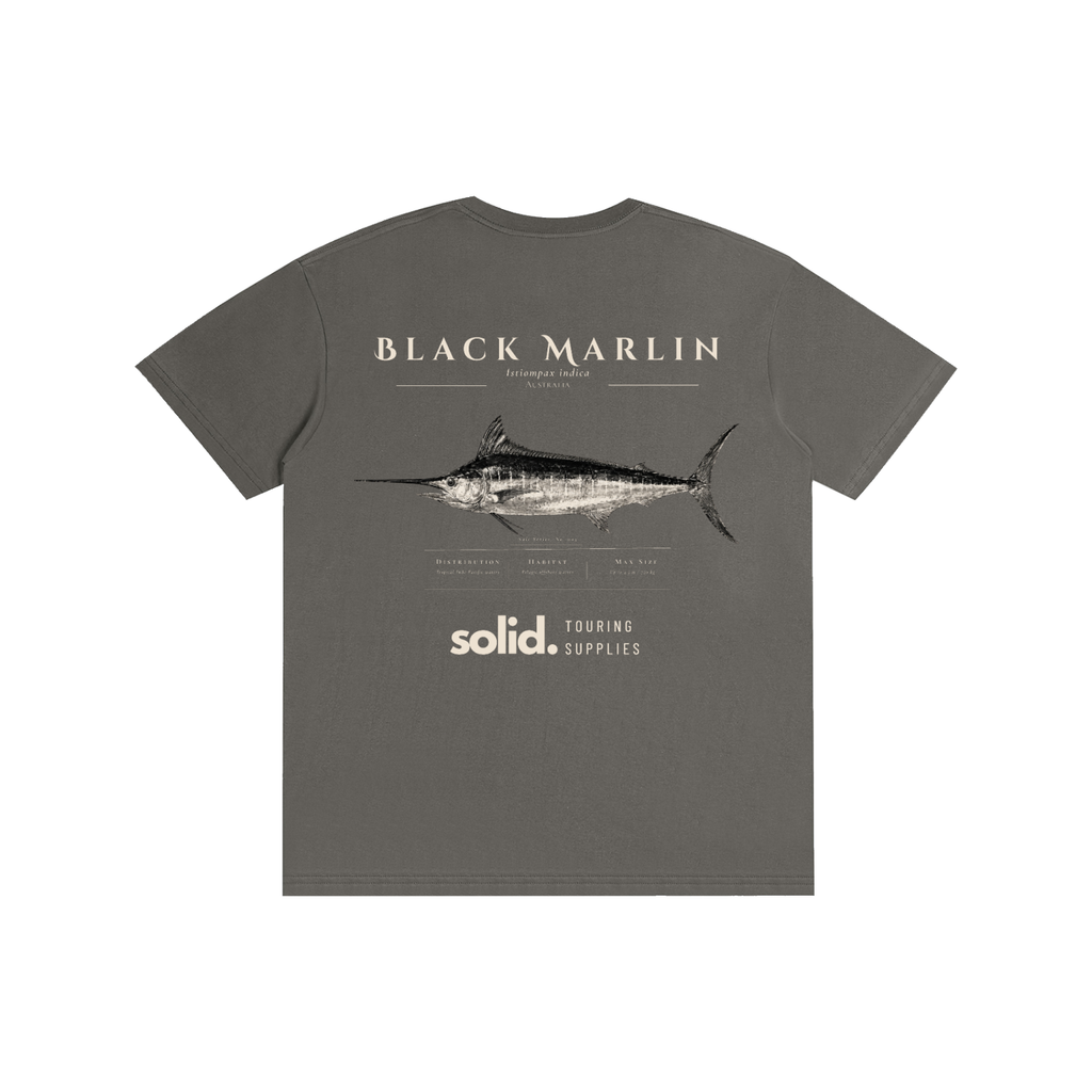 Salt Series 003 - Black Marlin - Bone Text