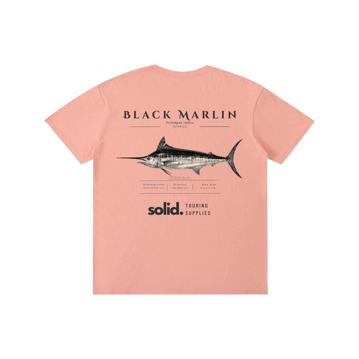 Salt Series 003 - Black Marlin - Charcoal Text