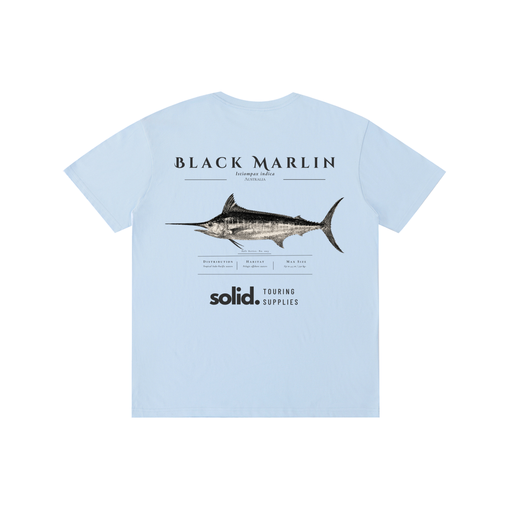 Salt Series 003 - Black Marlin - Charcoal Text