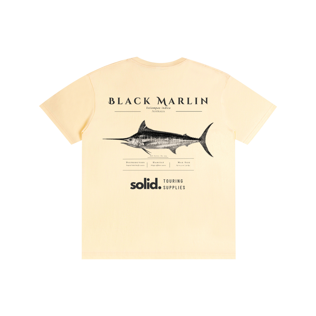Salt Series 003 - Black Marlin - Charcoal Text