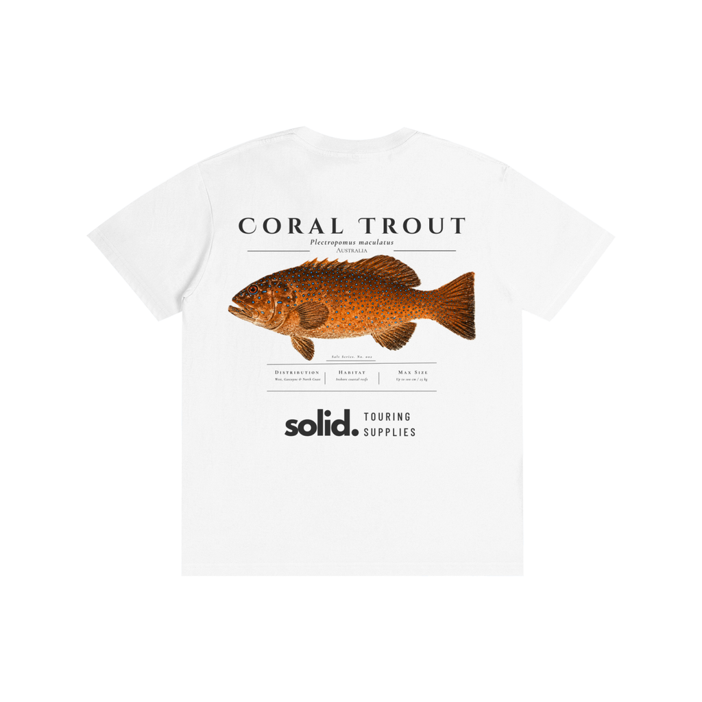 Salt Series 002 - Coral Trout - Charcoal Text