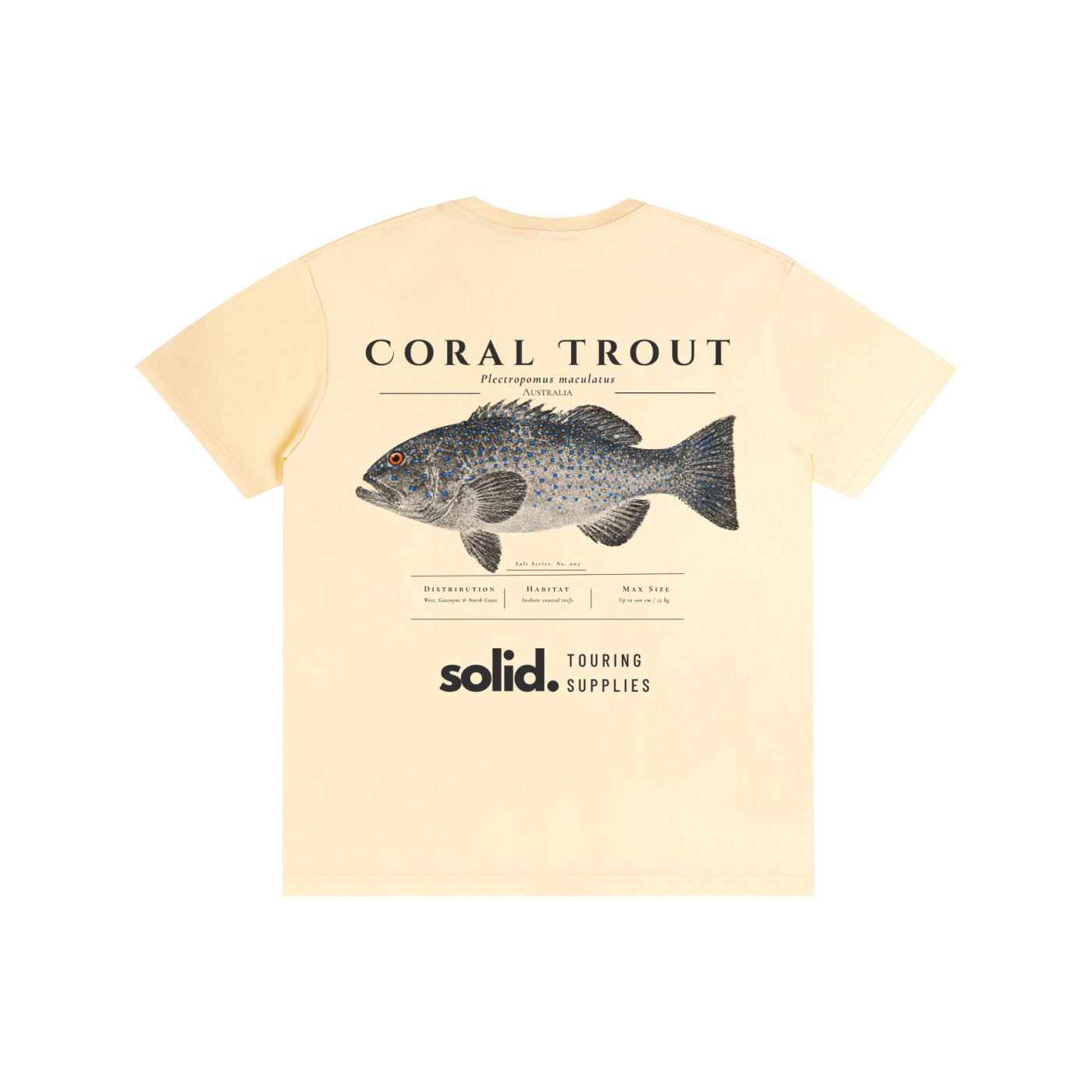 Salt Series 002 - Coral Trout - Charcoal Text