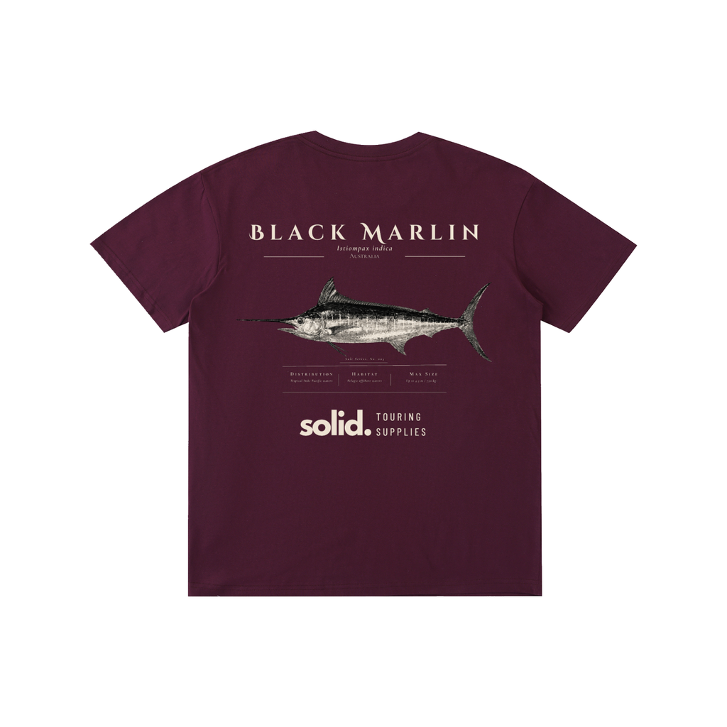 Salt Series 003 - Black Marlin - Bone Text